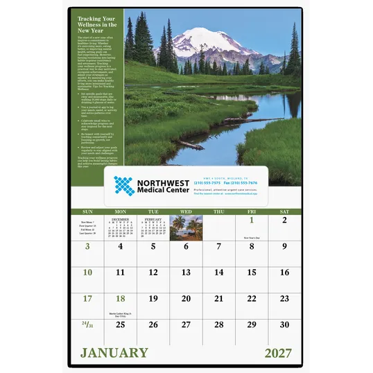 Good Value™ Healthy Living Window Calendar, 13-Month Wall Calendar — view 4