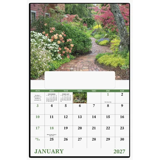 Good Value™ Garden Walk Window Calendar, 13-Month — view 4