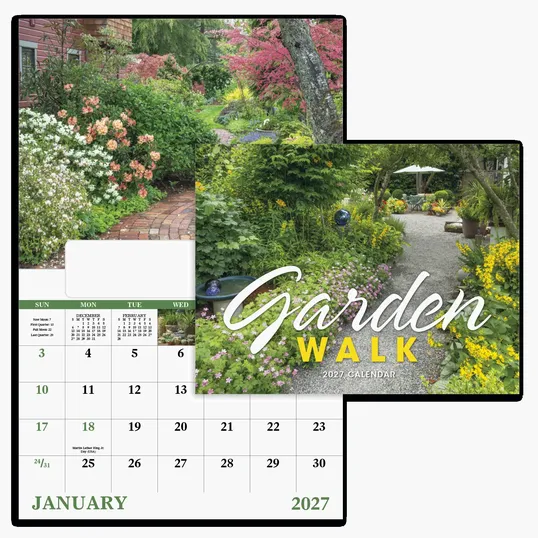 Good Value™ Garden Walk Window Calendar, 13-Month — view 5