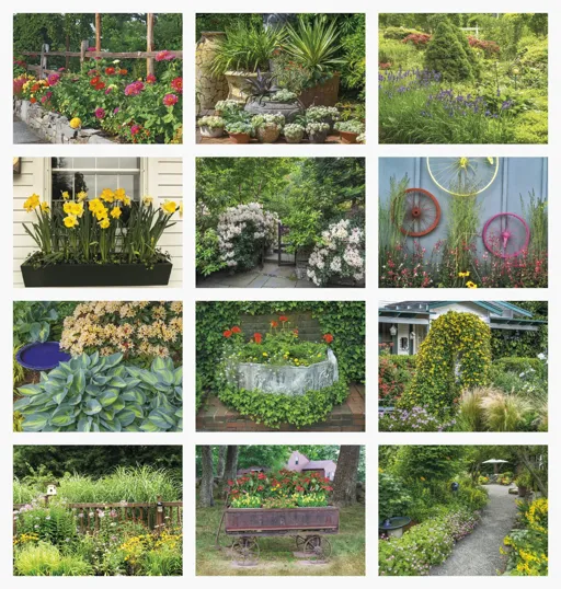 Good Value™ Garden Walk Window Calendar, 13-Month