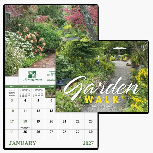 Good Value™ Garden Walk Window Calendar, 13-Month — view 2