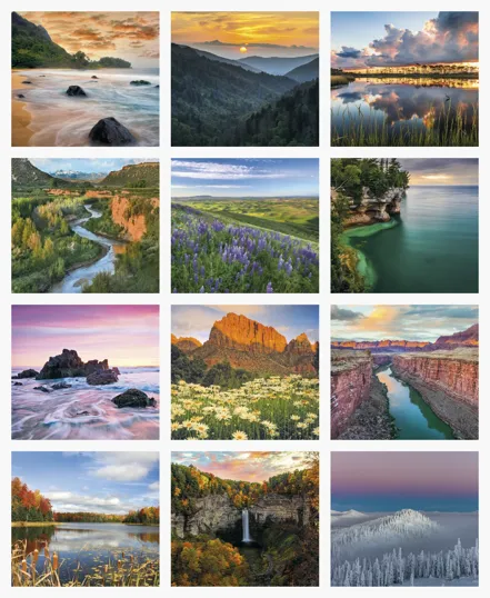 Good Value™ Landscapes of America Mini Calendar