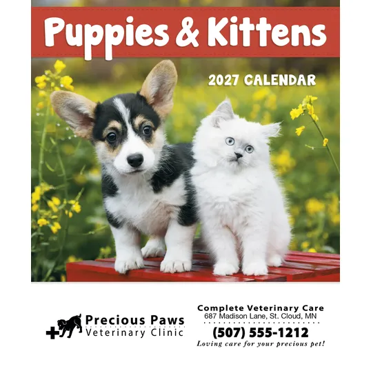Good Value™ Puppies & Kittens Mini Calendar — view 17