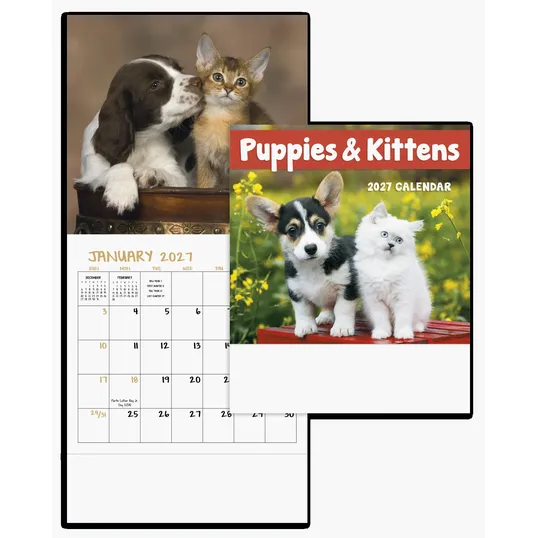 Good Value™ Puppies & Kittens Mini Calendar — view 6