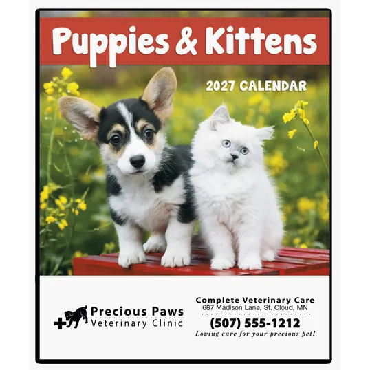 Good Value™ Puppies & Kittens Mini Calendar — view 3