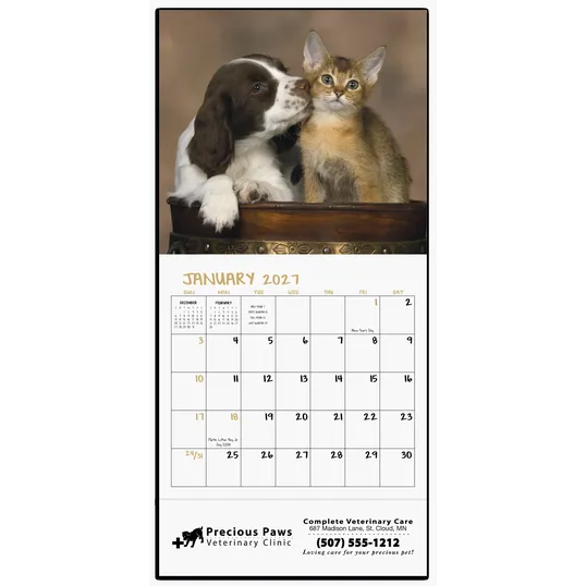 Good Value™ Puppies & Kittens Mini Calendar — view 4