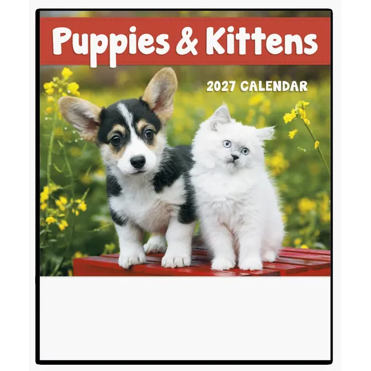 Good Value™ Puppies & Kittens Mini Calendar — view 5