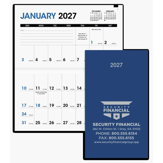 Triumph® Monthly Pocket Planner, Leatherette Cover — view 2