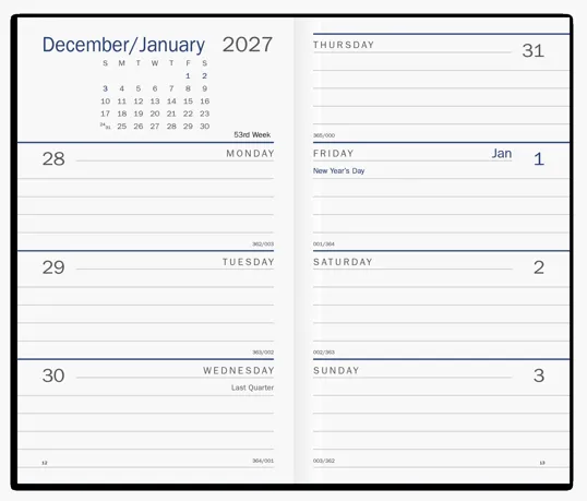 Triumph® Calendars Classic Weekly Pocket Planner