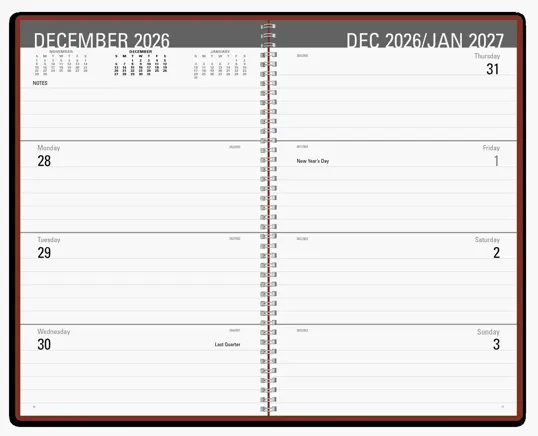 Triumph® Calendars Classic Weekly Desk Planner — view 3