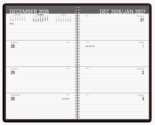 Triumph® Calendars Classic Weekly Desk Planner — view 2