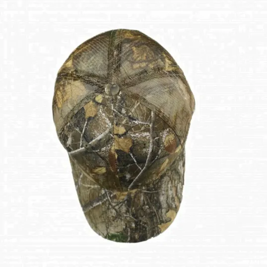 Camo Mesh Cap, Adjustable Structured Trucker Cap