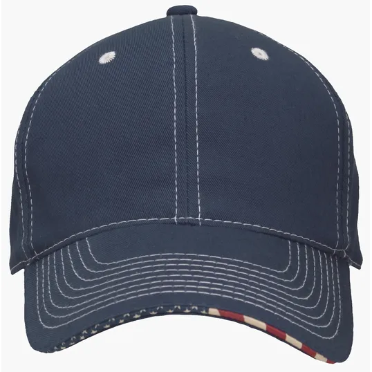 Patriotic Cap, Structured Cotton Twill USA Flag Cap — view 4