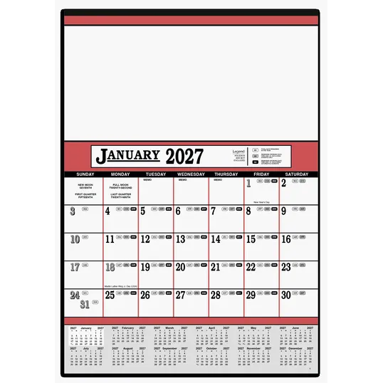 Skinner & Kennedy® Contractor's 12-Sheet Calendar — view 3