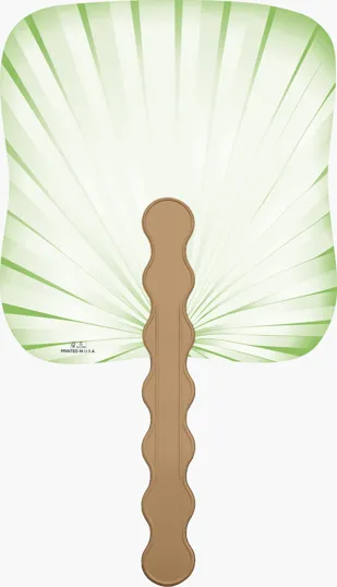Skinner & Kennedy® Palm Leaf Paper Hand Fan — view 3