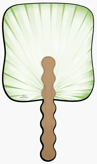 Skinner & Kennedy® Palm Leaf Paper Hand Fan — view 4