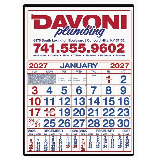 Skinner & Kennedy® Commercial 12-Sheet Calendar — view 2