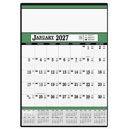 Skinner & Kennedy® Contractor's 13-Sheet Wall Calendar — view 3