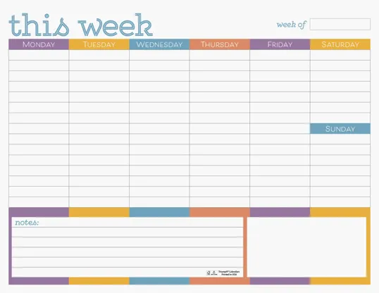 Triumph® Calendars Small Weekly Desk Pad