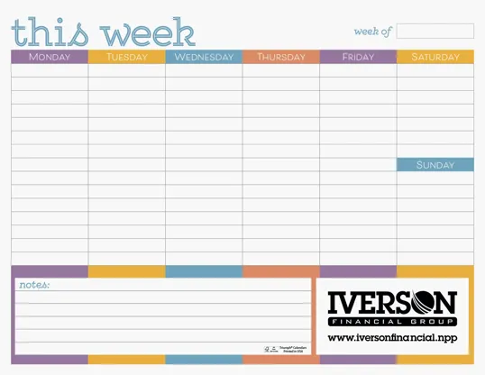 Triumph® Calendars Small Weekly Desk Pad — view 3