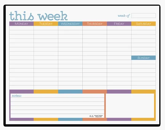 Triumph® Calendars Small Weekly Desk Pad — view 2