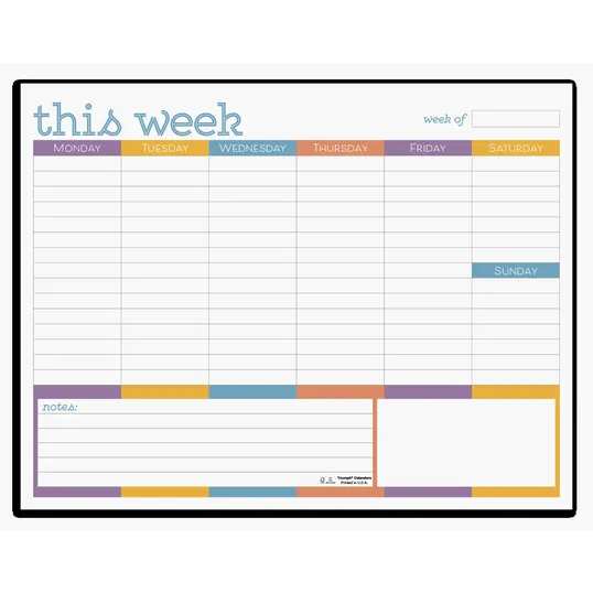 Triumph® Calendars Small Weekly Desk Pad — view 7