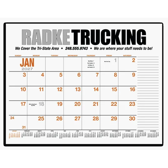 HotLine® Products 13-Month Desk Pad Calendar — view 4