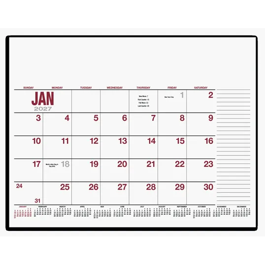 HotLine® Products 13-Month Desk Pad Calendar — view 13