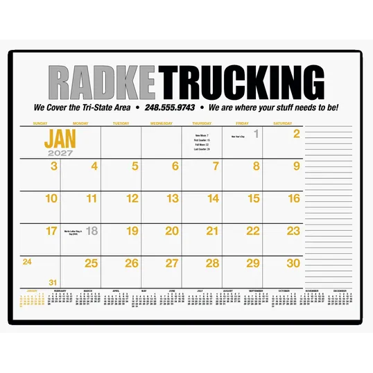 HotLine® Products 13-Month Desk Pad Calendar — view 3