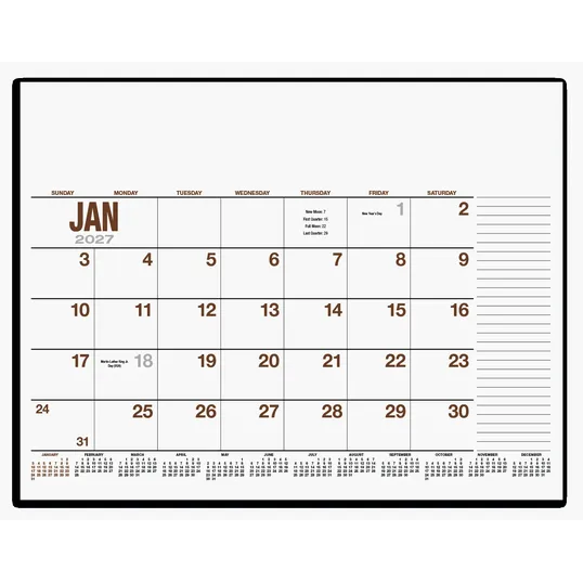 HotLine® Products 13-Month Desk Pad Calendar — view 12