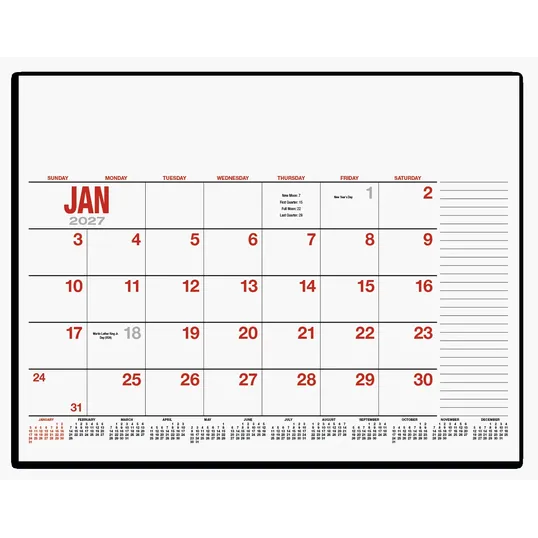 HotLine® Products 13-Month Desk Pad Calendar — view 16