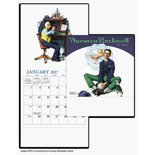 HotLine® Products Norman Rockwell Mini Calendar — view 6