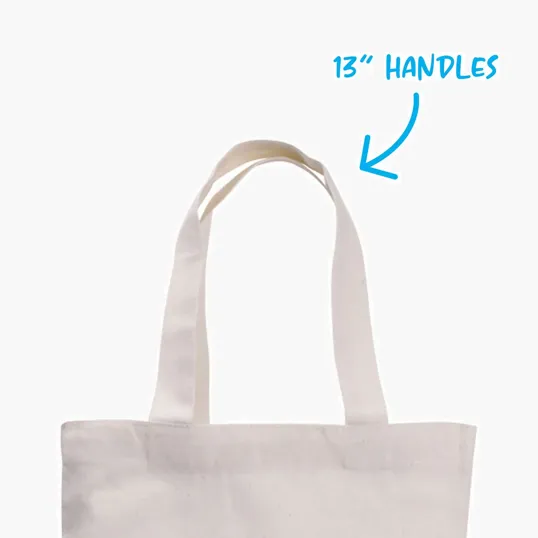 Good Value™ Natural Mini Economy Tote, 4 oz. Cotton — view 3