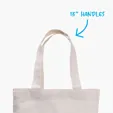 Good Value™ Natural Mini Economy Tote, 4 oz. Cotton — view 3