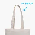 Good Value™ Natural Cotton Magazine Economy Tote — view 5