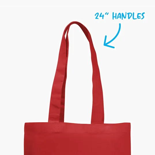 Good Value™ Colored Magazine Economy Cotton Tote — view 8