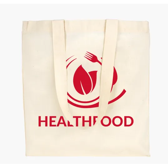 Good Value™ Natural Economy Cotton Tote with 26" Self Handles — view 5