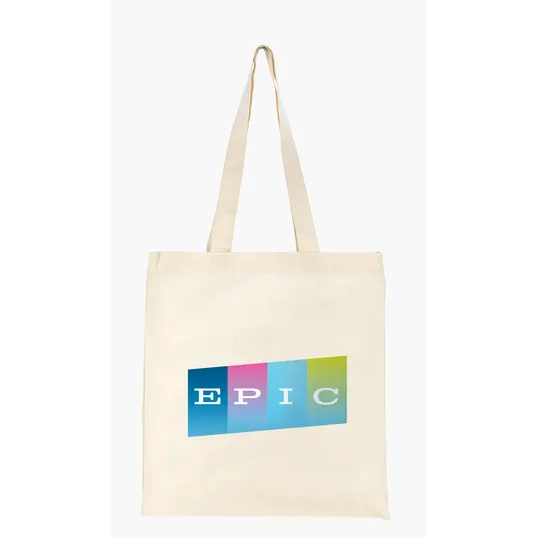 Good Value™ Natural Economy Cotton Tote with 26" Self Handles — view 4