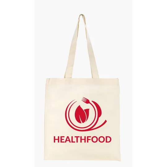 Good Value™ Natural Economy Cotton Tote with 26" Self Handles — view 3