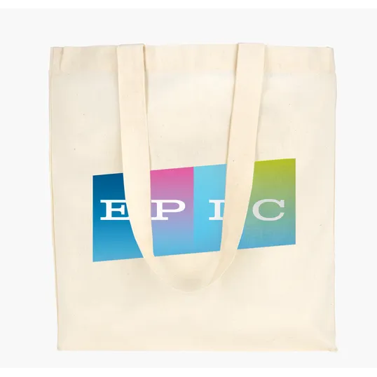 Good Value™ Natural Economy Cotton Tote with 26" Self Handles — view 6