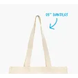 Good Value™ Natural Economy Cotton Tote with 26" Self Handles — view 7