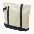 Standard Boat Bag Cotton Canvas Tote with Zippered Top — view 11
