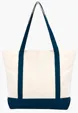 Standard Boat Bag Cotton Canvas Tote with Zippered Top — view 13