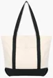 Standard Boat Bag Cotton Canvas Tote with Zippered Top — view 6