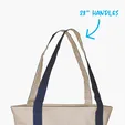 Standard Boat Bag Cotton Canvas Tote with Zippered Top — view 20