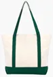 Standard Boat Bag Cotton Canvas Tote with Zippered Top — view 9