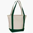 Standard Boat Bag Cotton Canvas Tote with Zippered Top — view 7