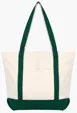 Standard Boat Bag Cotton Canvas Tote with Zippered Top — view 10