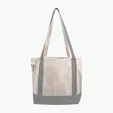 Small Accent Boat Bag Cotton Tote with 2-Ply Handles — view 3