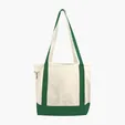 Small Accent Boat Bag Cotton Tote with 2-Ply Handles — view 6